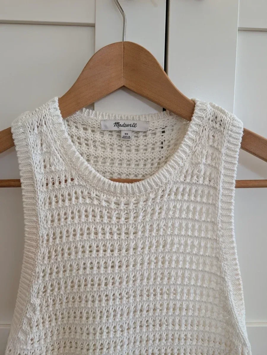Madewell Crochet-knit Sweater Tank 2