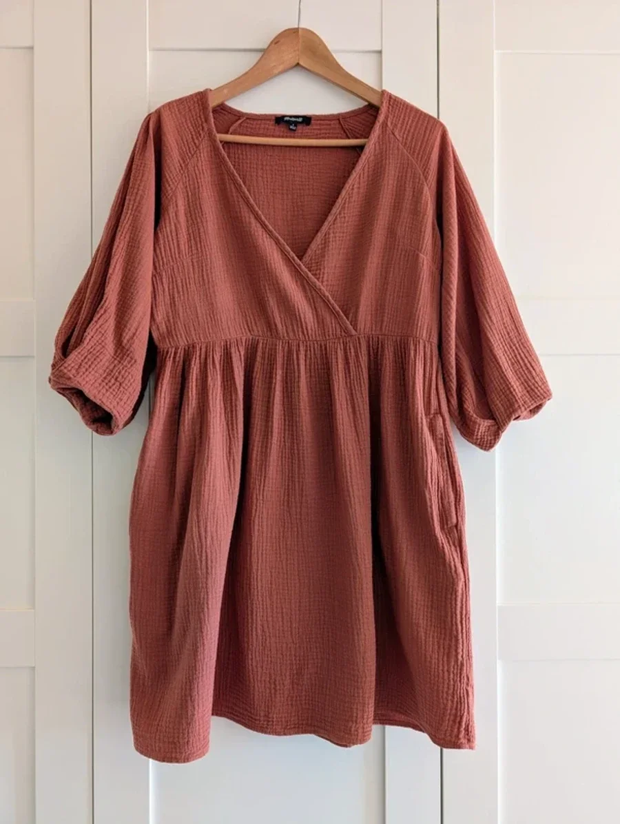 Madewell Marianna Puff-Sleeve Mini Dress 1