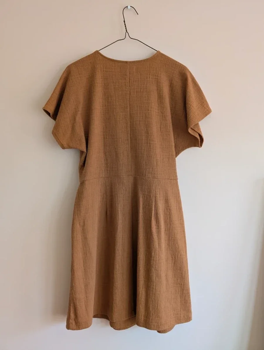 Madewell Cross-Front Flutter-Sleeve Minidress 3