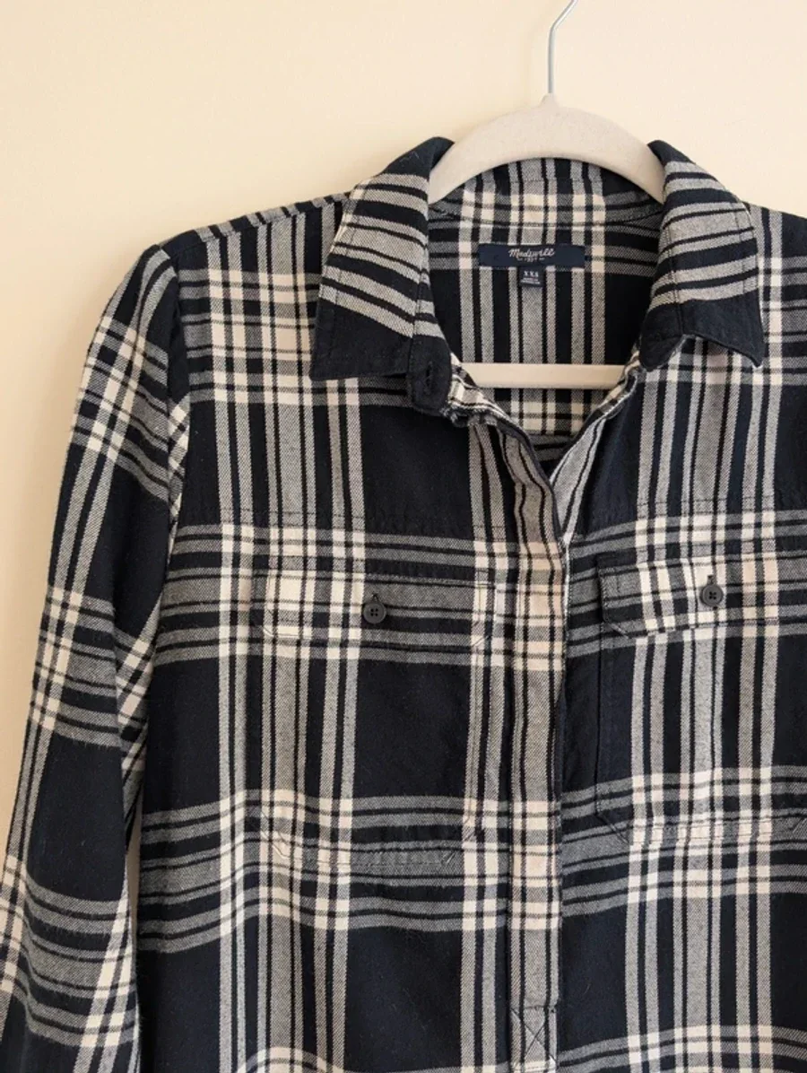Madewell Daywalk Flannel Shirtdress 3