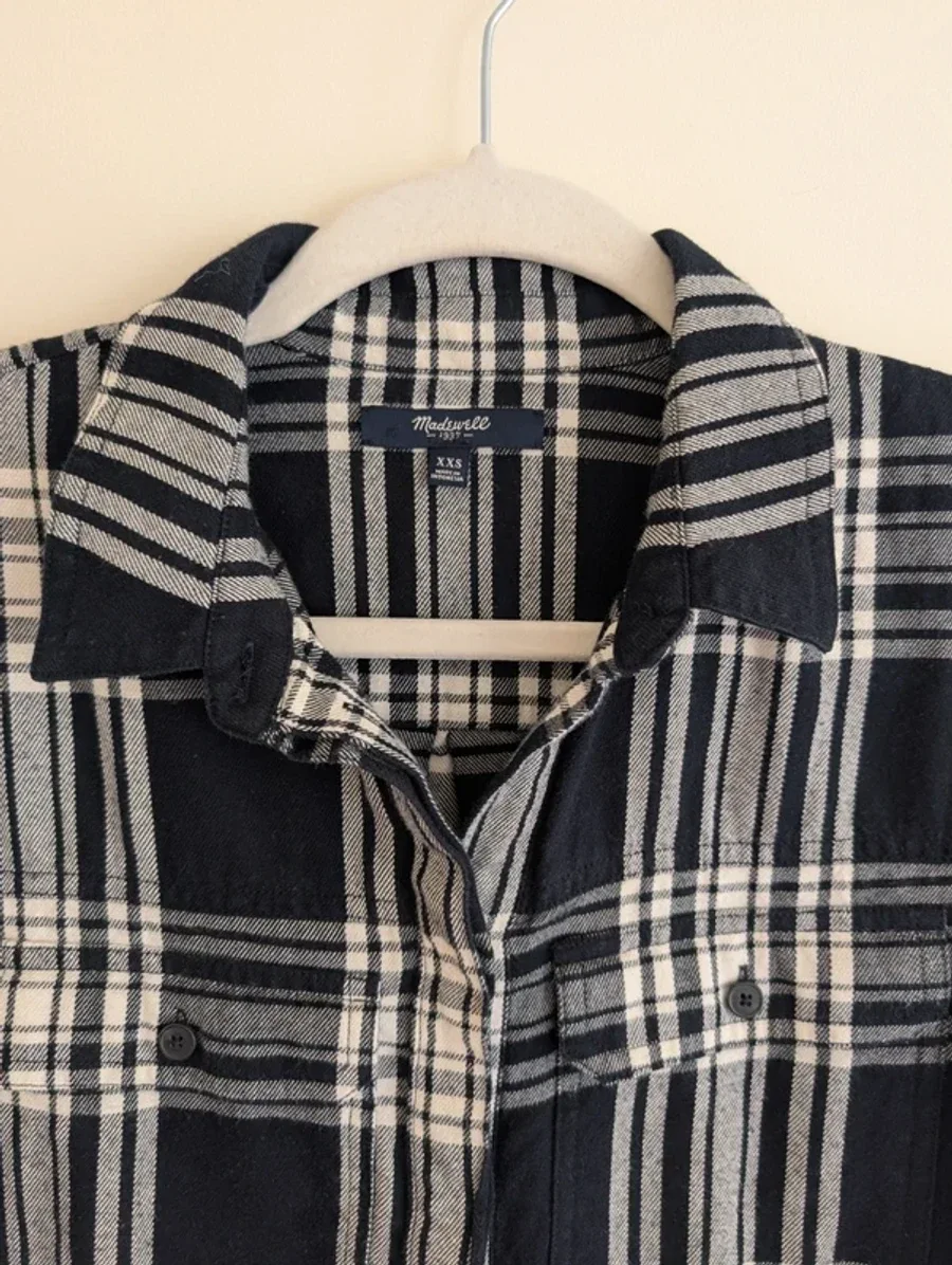 Madewell Daywalk Flannel Shirtdress 2