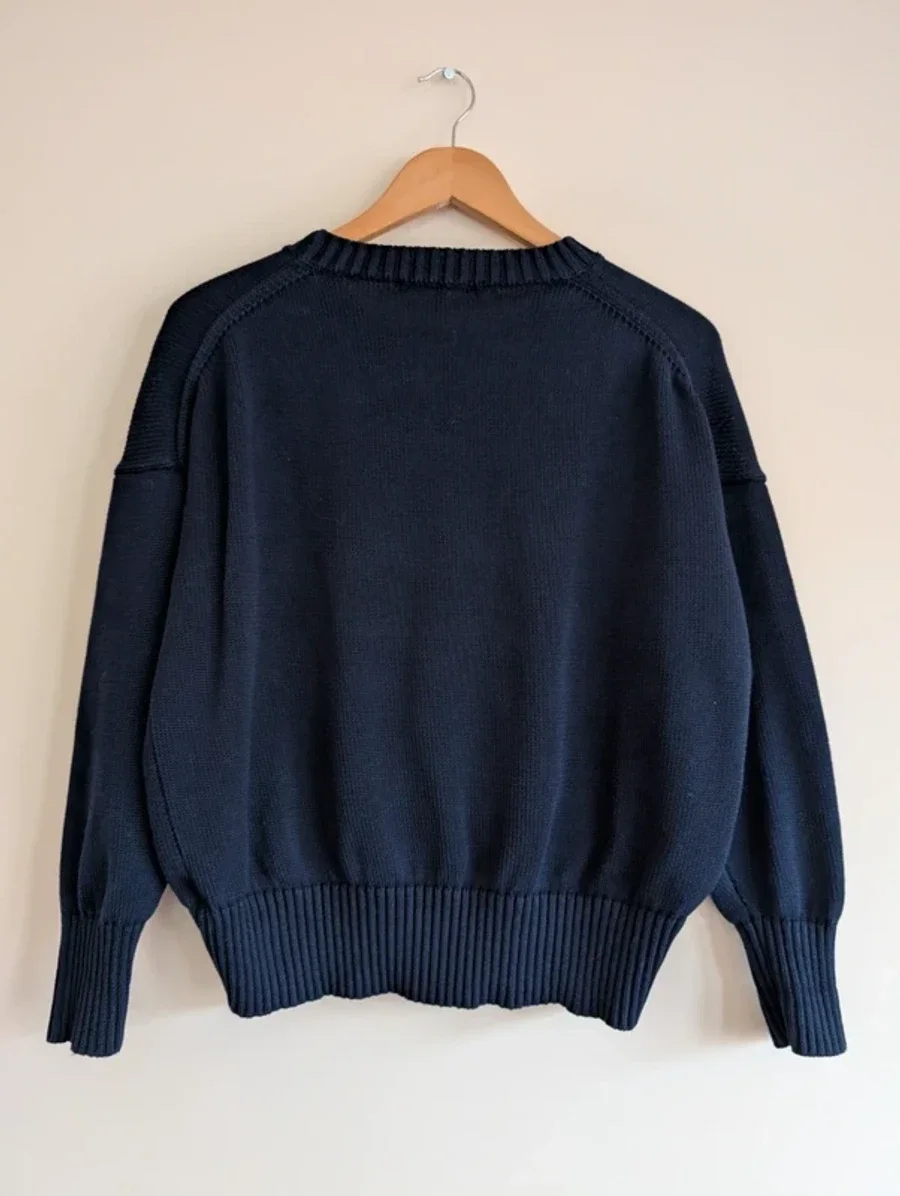 Quince Organic Cotton Boyfriend Crew Sweater 5