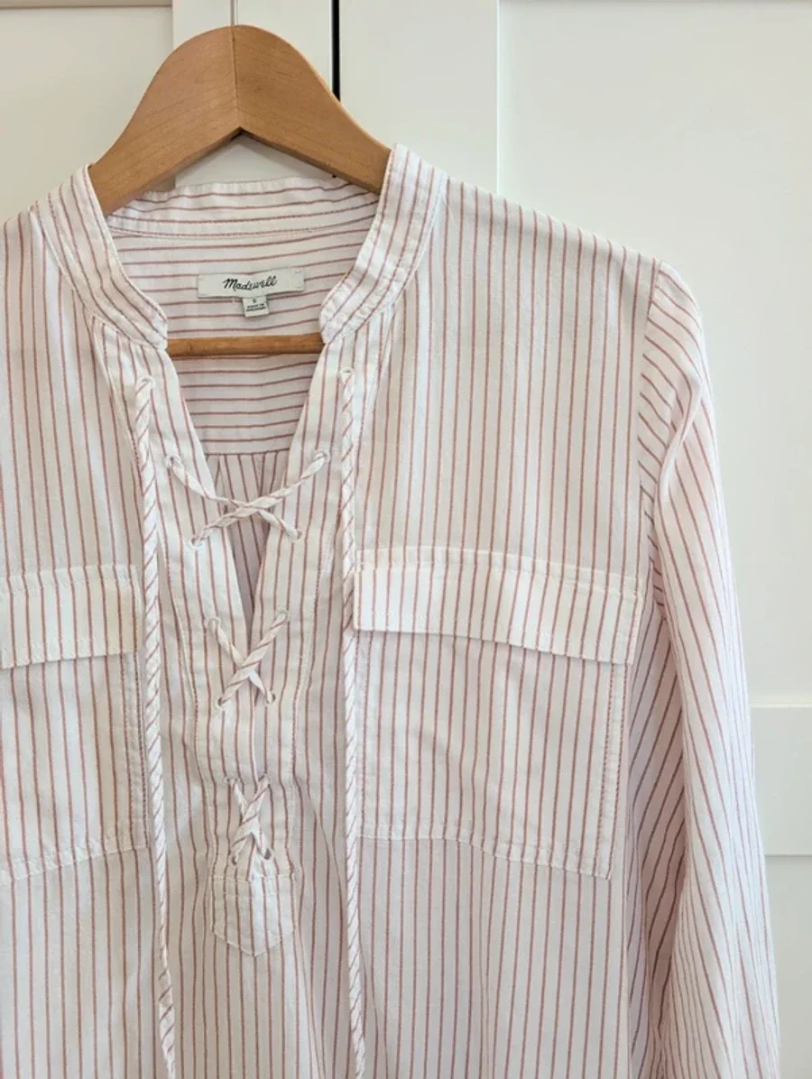 Madewell Terrace Lace-Up Shirt 4